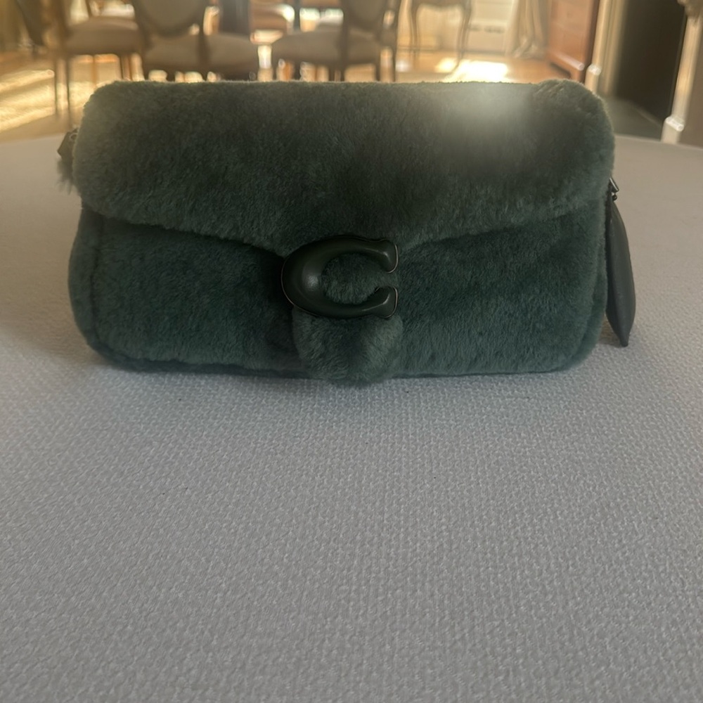 New Coach Sherling Green Bag